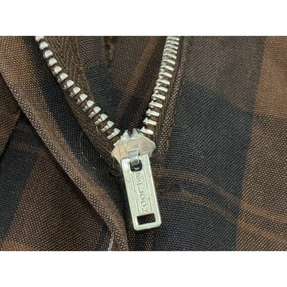 Century Of Boston Brown Plaid Pleated Skirt Dark Academia School 70s - Picture 9 of 10